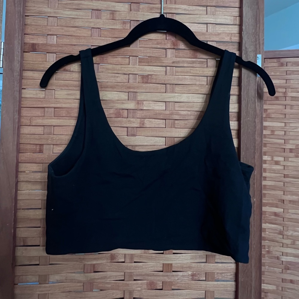 Black bra top